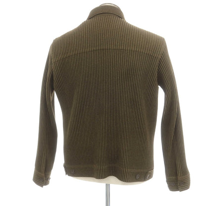 【中古】オム プリッセ イッセイミヤケ HOMME PLISSE ISSEY MIYAKE 2025年春夏 プリーツ加工 トラッカージャケット オリーブ【 表記なし（Ｌ位） 】【 状態ランクA 】【 メンズ 】