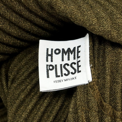 【中古】オム プリッセ イッセイミヤケ HOMME PLISSE ISSEY MIYAKE 2025年春夏 プリーツ加工 トラッカージャケット オリーブ【 表記なし（Ｌ位） 】【 状態ランクA 】【 メンズ 】