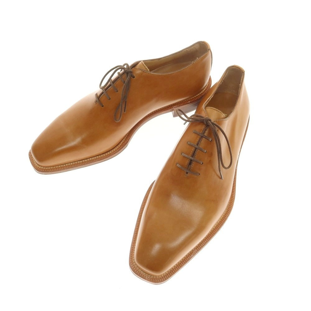 【中古】【未使用】エルメネジルドゼニア Ermenegildo Zegna ナポリクチュール ホールカット ドレスシューズ ライトブラウン【 7 】【 状態ランクS 】【 メンズ 】