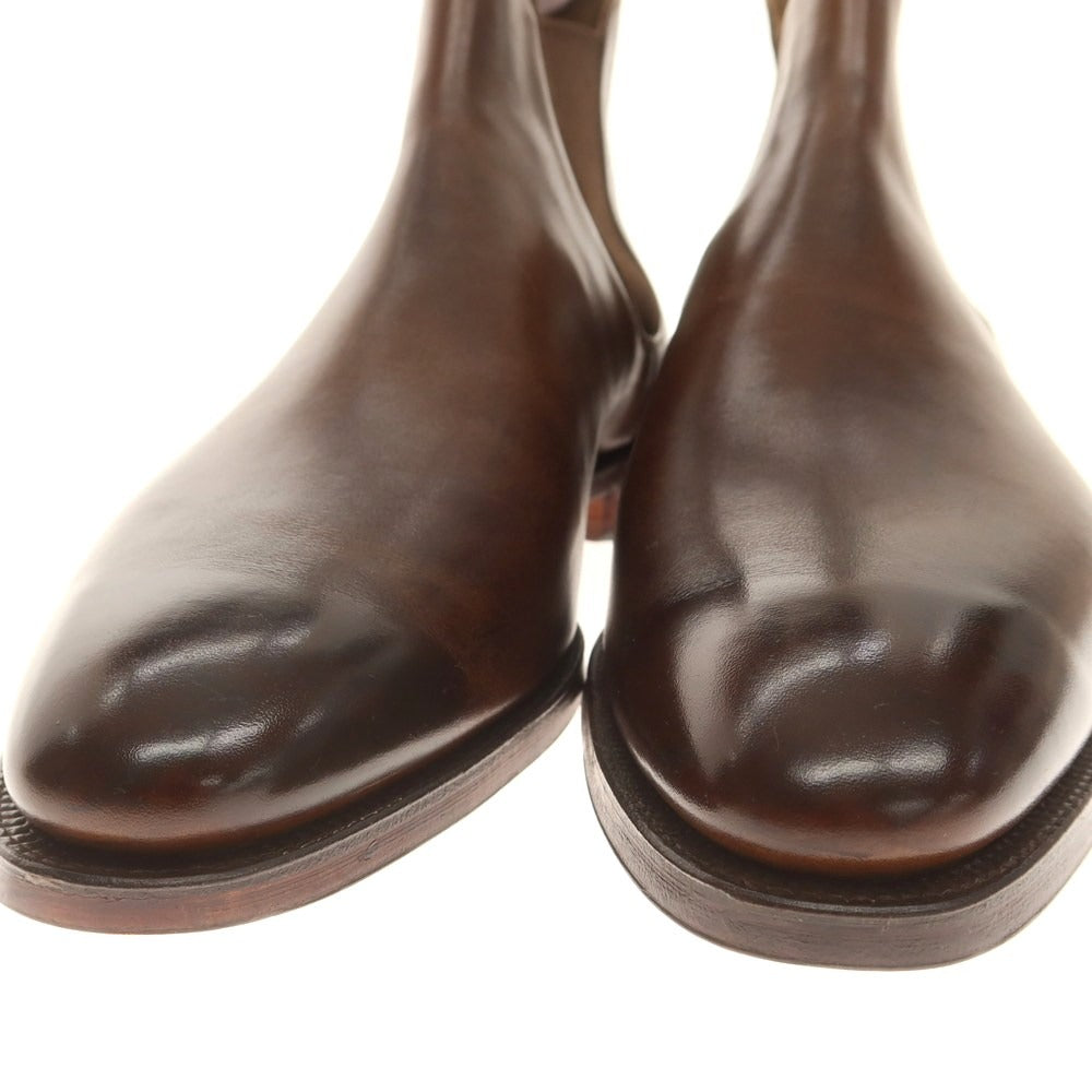 【中古】【未使用】クロケットアンドジョーンズ CROCKETT&amp;JONES CHELSEA6 サイドゴアブーツ ブラウン【 7 1/2E 】【 状態ランクS 】【 メンズ 】