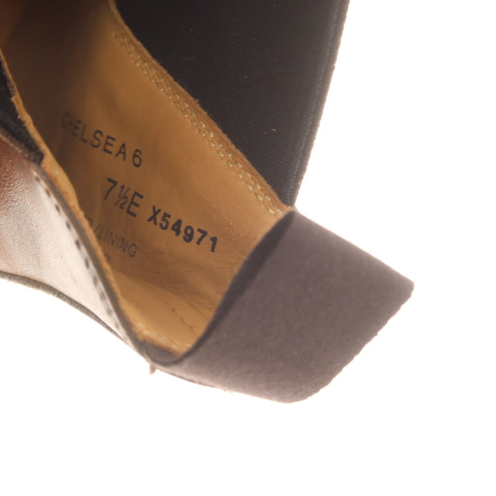 【中古】【未使用】クロケットアンドジョーンズ CROCKETT&amp;JONES CHELSEA6 サイドゴアブーツ ブラウン【 7 1/2E 】【 状態ランクS 】【 メンズ 】