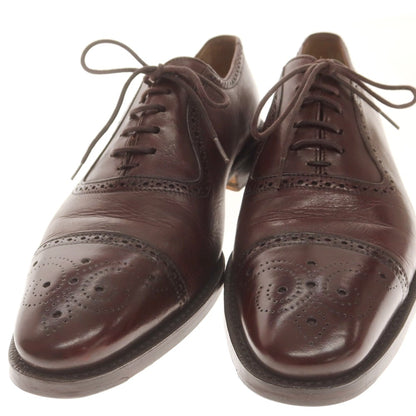 【中古】リゲイン REGAIN セミブローグ ドレスシューズ バーガンディ系【 6 1/2 】【 状態ランクB 】【 メンズ 】