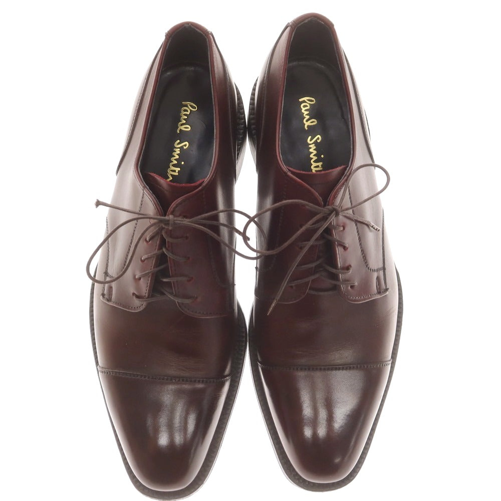 【中古】ポールスミス Paul Smith ストレートチップ ドレスシューズ バーガンディ【サイズ7 F】【 状態ランクB 】【 メンズ 】 [CPD]