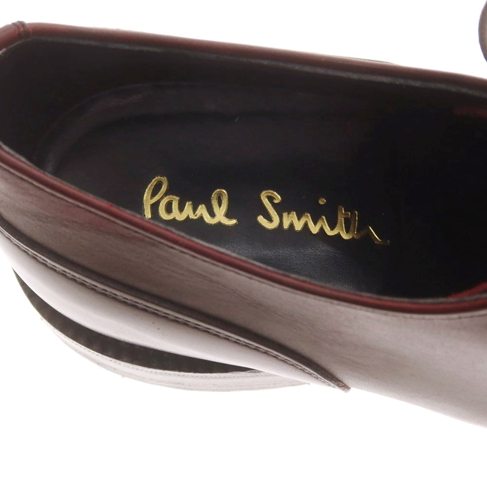 【中古】ポールスミス Paul Smith ストレートチップ ドレスシューズ バーガンディ【サイズ7 F】【 状態ランクB 】【 メンズ 】 [CPD]