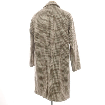 【中古】タリアトーレ TAGLIATORE Brilla per il gusto別注 ウール チェック ステンカラーコート グレーxブラウン【 46 】【 状態ランクA 】【 メンズ 】