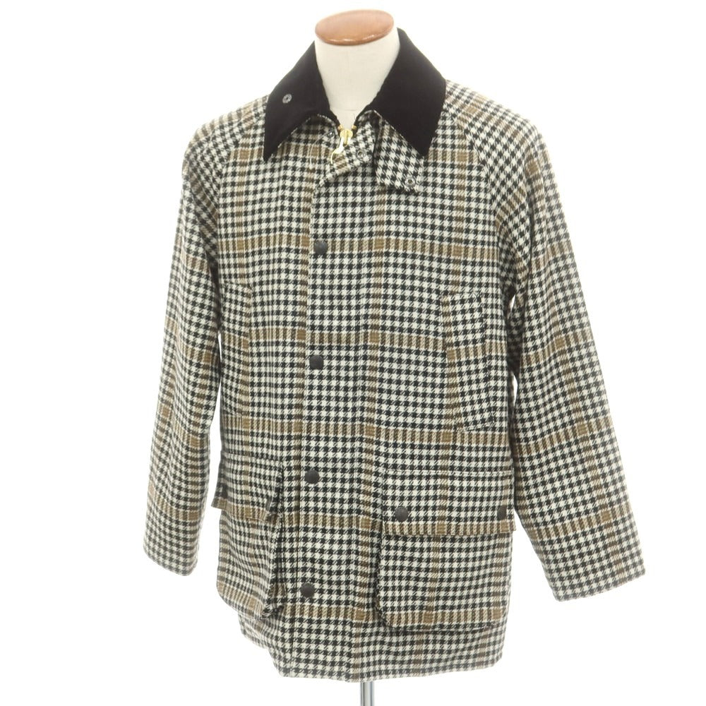 【中古】バブアー Barbour ウール チェック ビデイルジャケット ブラックxホワイト【 38 】【 状態ランクB 】【 メンズ 】