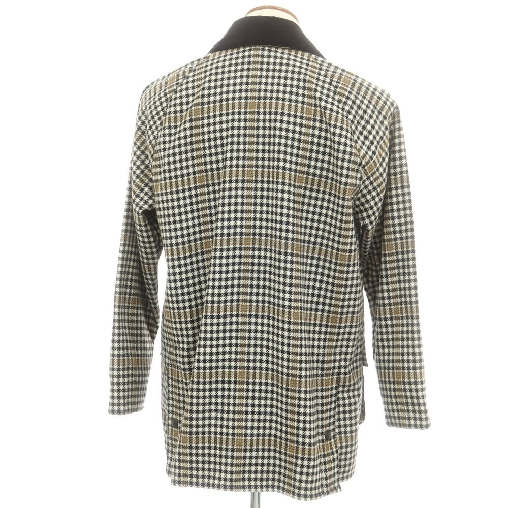 【中古】バブアー Barbour ウール チェック ビデイルジャケット ブラックxホワイト【 38 】【 状態ランクB 】【 メンズ 】