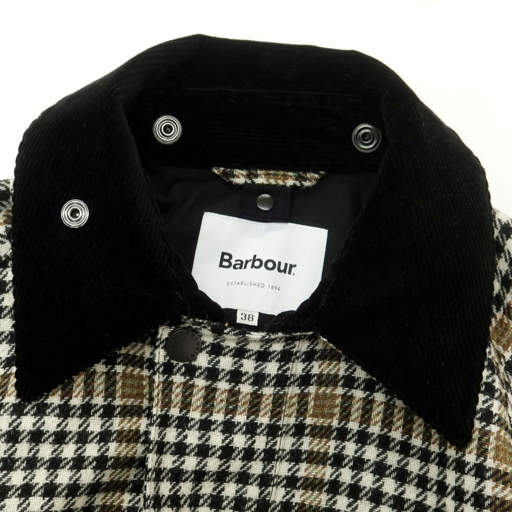 【中古】バブアー Barbour ウール チェック ビデイルジャケット ブラックxホワイト【 38 】【 状態ランクB 】【 メンズ 】