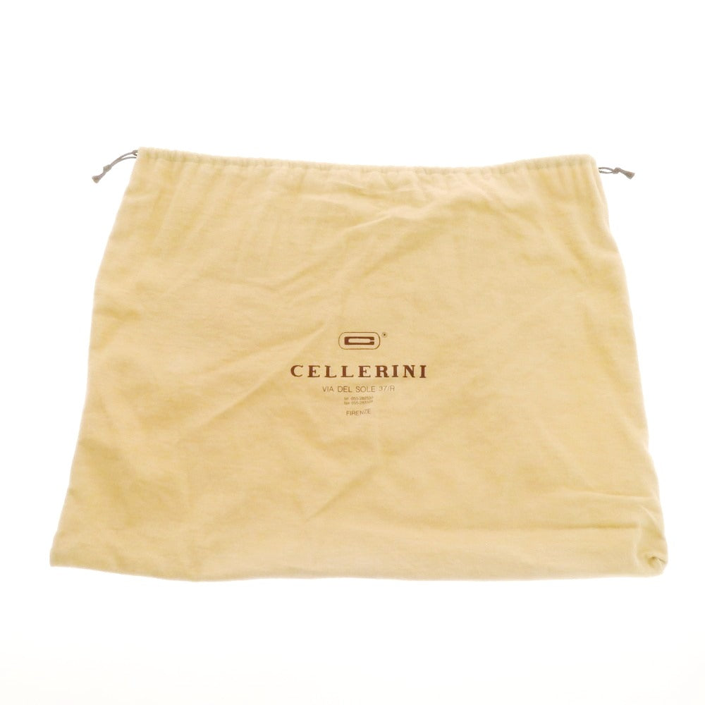 【中古】チェレリーニ CELLERINI レザー 2層 ブリーフケース ダークブラウン【 状態ランクA 】【 メンズ 】