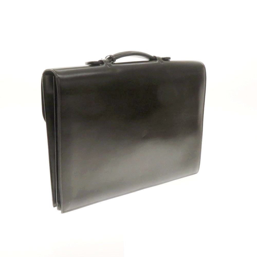 【中古】チェレリーニ CELLERINI レザー 2層 ブリーフケース ダークブラウン【 状態ランクA 】【 メンズ 】