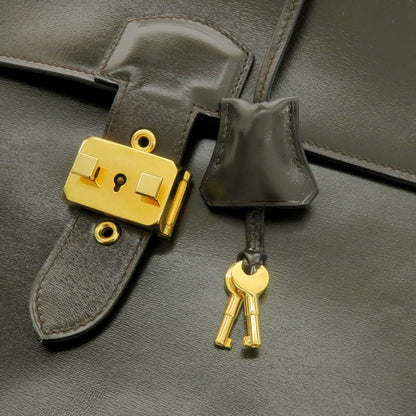 【中古】チェレリーニ CELLERINI レザー 2層 ブリーフケース ダークブラウン【 状態ランクA 】【 メンズ 】