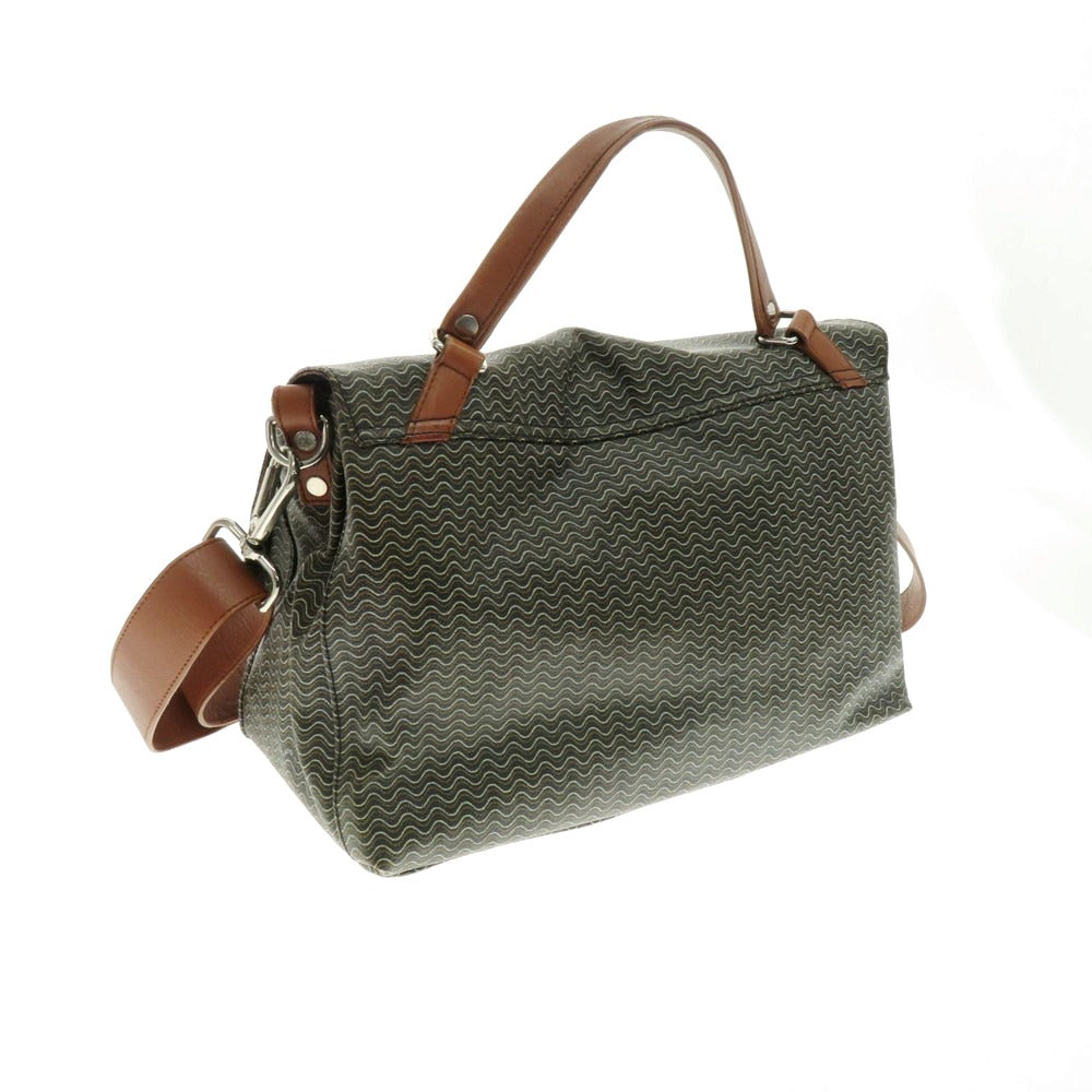 【中古】ザネラート ZANELLATO POSTINA M+ ブランディン ポスティーナ ショルダーバッグ ダークグレー【 状態ランクC 】【 メンズ 】