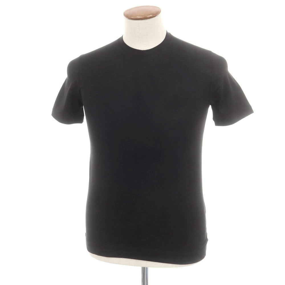 【新品】クルチアーニ CRUCIANI ストレッチコットン 半袖Ｔシャツ ブラック【 46 】【 状態ランクN 】【 メンズ 】