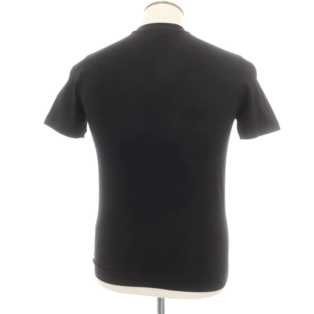 【新品】クルチアーニ CRUCIANI ストレッチコットン 半袖Ｔシャツ ブラック【 46 】【 状態ランクN 】【 メンズ 】