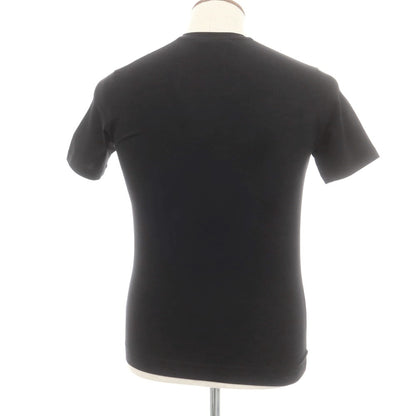 【新品】クルチアーニ CRUCIANI ストレッチコットン 半袖Ｔシャツ ブラック【 46 】【 状態ランクN 】【 メンズ 】