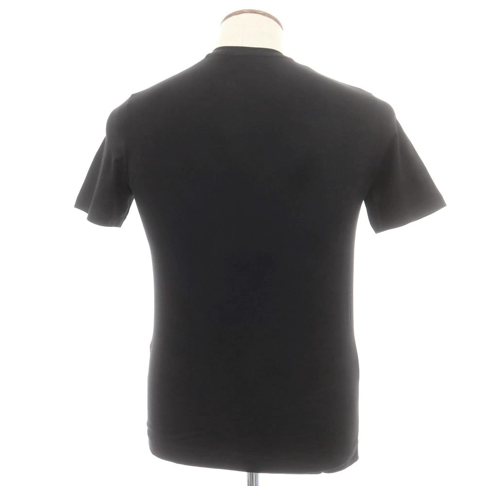 【新品】クルチアーニ CRUCIANI ストレッチコットン 半袖Ｔシャツ ブラック【 サイズ48 】【 状態ランクN 】【 メンズ 】 [DPD]