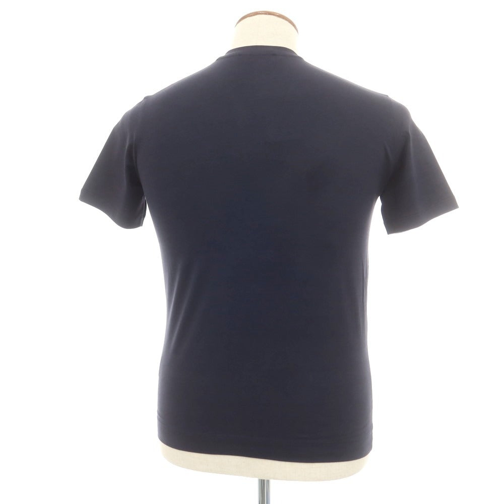 【新品】クルチアーニ CRUCIANI ストレッチコットン 半袖Ｔシャツ ネイビー【 46 】【 状態ランクN 】【 メンズ 】
