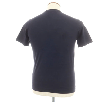 【新品】クルチアーニ CRUCIANI ストレッチコットン 半袖Ｔシャツ ネイビー【 46 】【 状態ランクN 】【 メンズ 】
