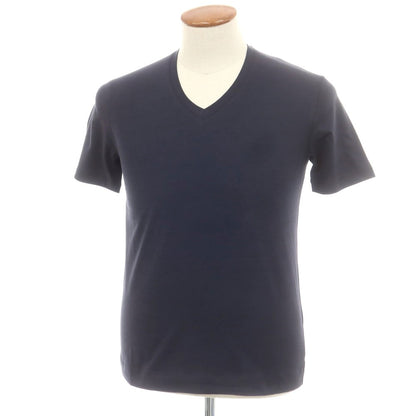 【新品】クルチアーニ CRUCIANI ストレッチコットン 半袖Ｔシャツ ネイビー【 48 】【 状態ランクN 】【 メンズ 】