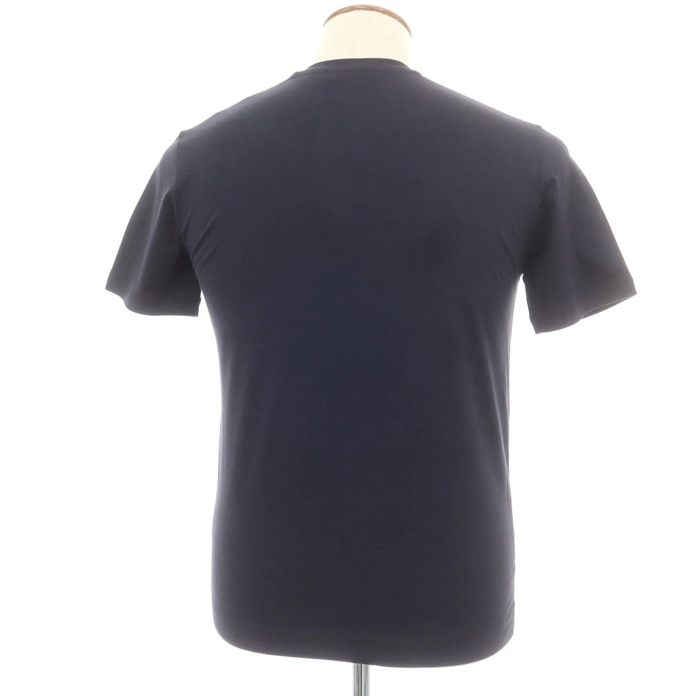 【新品】クルチアーニ CRUCIANI ストレッチコットン 半袖Ｔシャツ ネイビー【 48 】【 状態ランクN 】【 メンズ 】