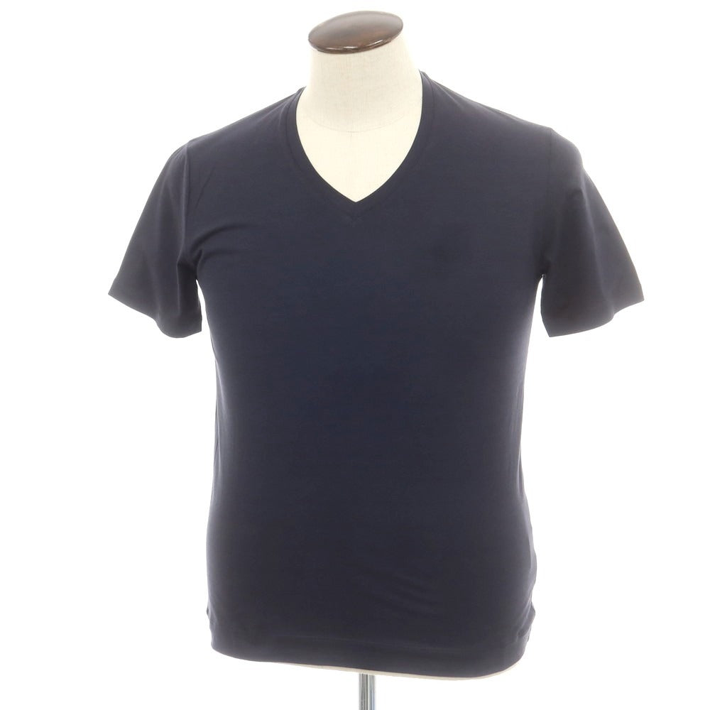 【新品】クルチアーニ CRUCIANI ストレッチコットン 半袖Ｔシャツ ネイビー【 50 】【 状態ランクN 】【 メンズ 】