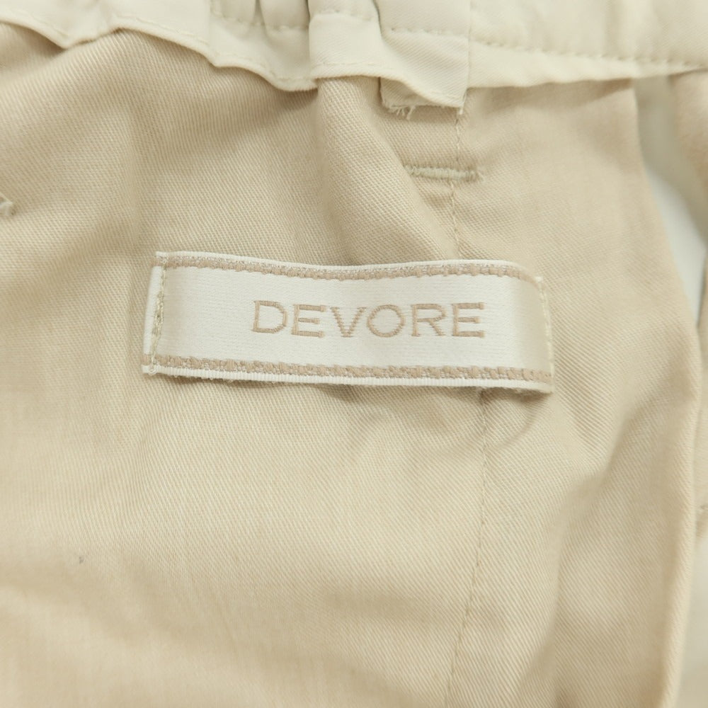 【中古】デヴォレ インチピット DEVORE Incipit ストレッチ ナイロン イージースラックスパンツ アイボリー【 44 】【 状態ランクB 】【 メンズ 】