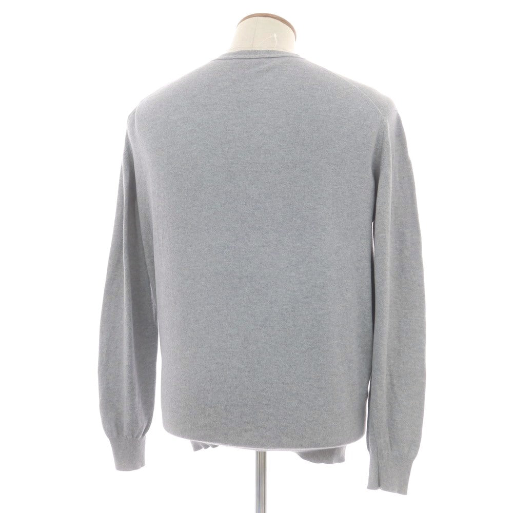 【中古】ジョンスメドレー JOHN SMEDLEY ハイゲージ コットン カーディガン グレー【 M 】【 状態ランクC 】【 メンズ 】