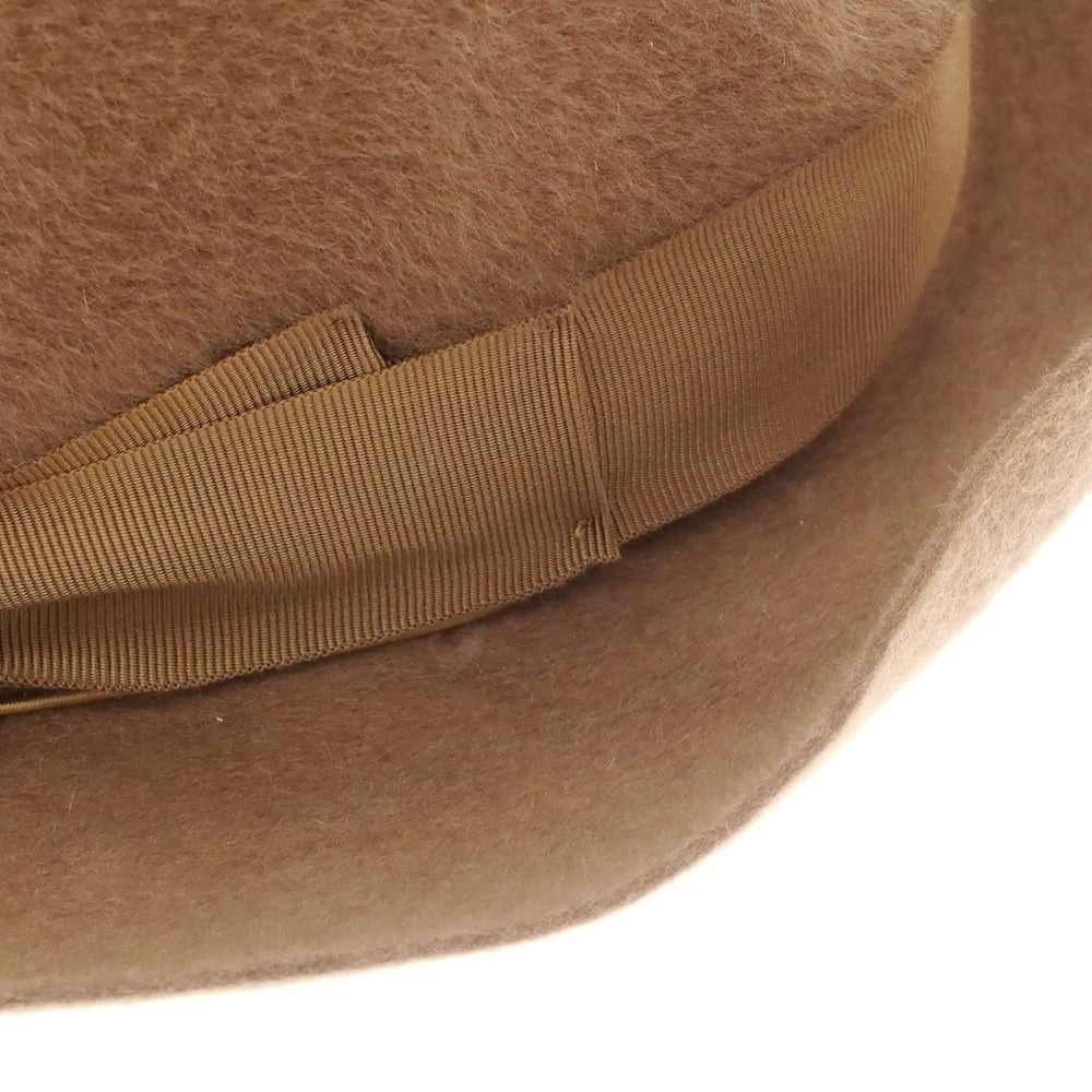 【中古】ボルサリーノ Borsalino レッドディア CERVELT ソフトボーラーハット ブラウン【 状態ランクC 】【 メンズ 】 [BPD]