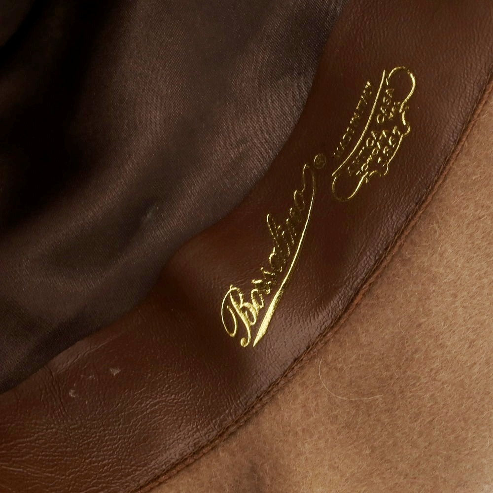 【中古】ボルサリーノ Borsalino レッドディア CERVELT ソフトボーラーハット ブラウン【 状態ランクC 】【 メンズ 】