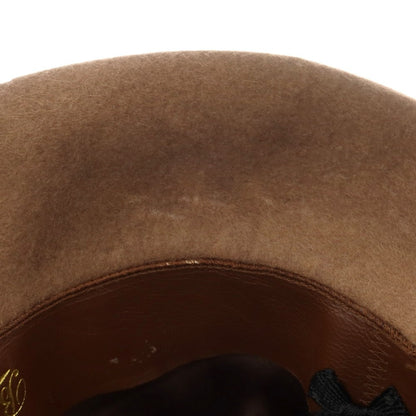 【中古】ボルサリーノ Borsalino レッドディア CERVELT ソフトボーラーハット ブラウン【 状態ランクC 】【 メンズ 】