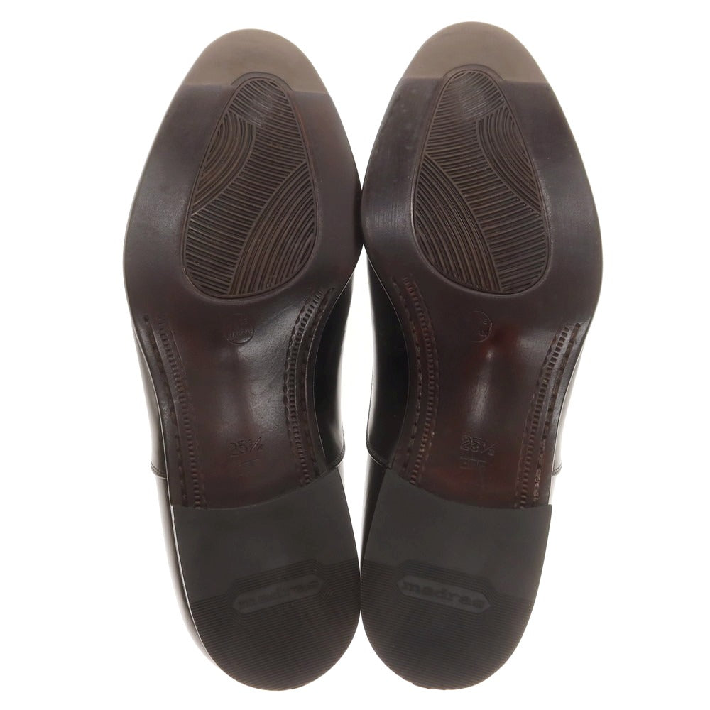 【中古】マドラス MADRAS ストレートチップ ドレスシューズ ブラック【 25 1/2EEE 】【 状態ランクA 】【 メンズ 】