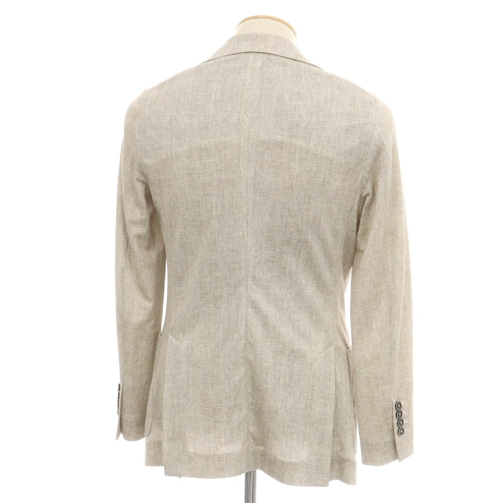 【中古】チルコロ1901 CIRCOLO 1901 コットン ジャージー 2B カジュアルジャケット グレージュ【 44 】【 状態ランクA 】【 メンズ 】