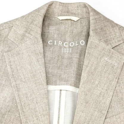 【中古】チルコロ1901 CIRCOLO 1901 コットン ジャージー 2B カジュアルジャケット グレージュ【 44 】【 状態ランクA 】【 メンズ 】