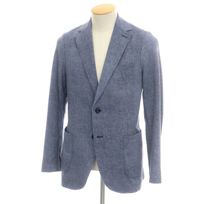 【中古】チルコロ1901 CIRCOLO 1901 コットン ジャージー 2B カジュアルジャケット ネイビー【 44 】【 状態ランクC 】【 メンズ 】