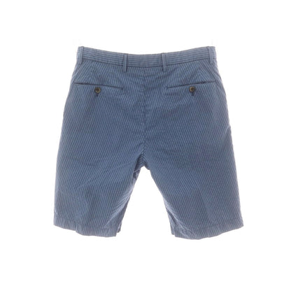 【中古】ピーティートリノ PT TORINO BERMUDA ストレッチ コットンポリエステル ストライプ ショートパンツ ダークブルー系【 46 】【 状態ランクB 】【 メンズ 】