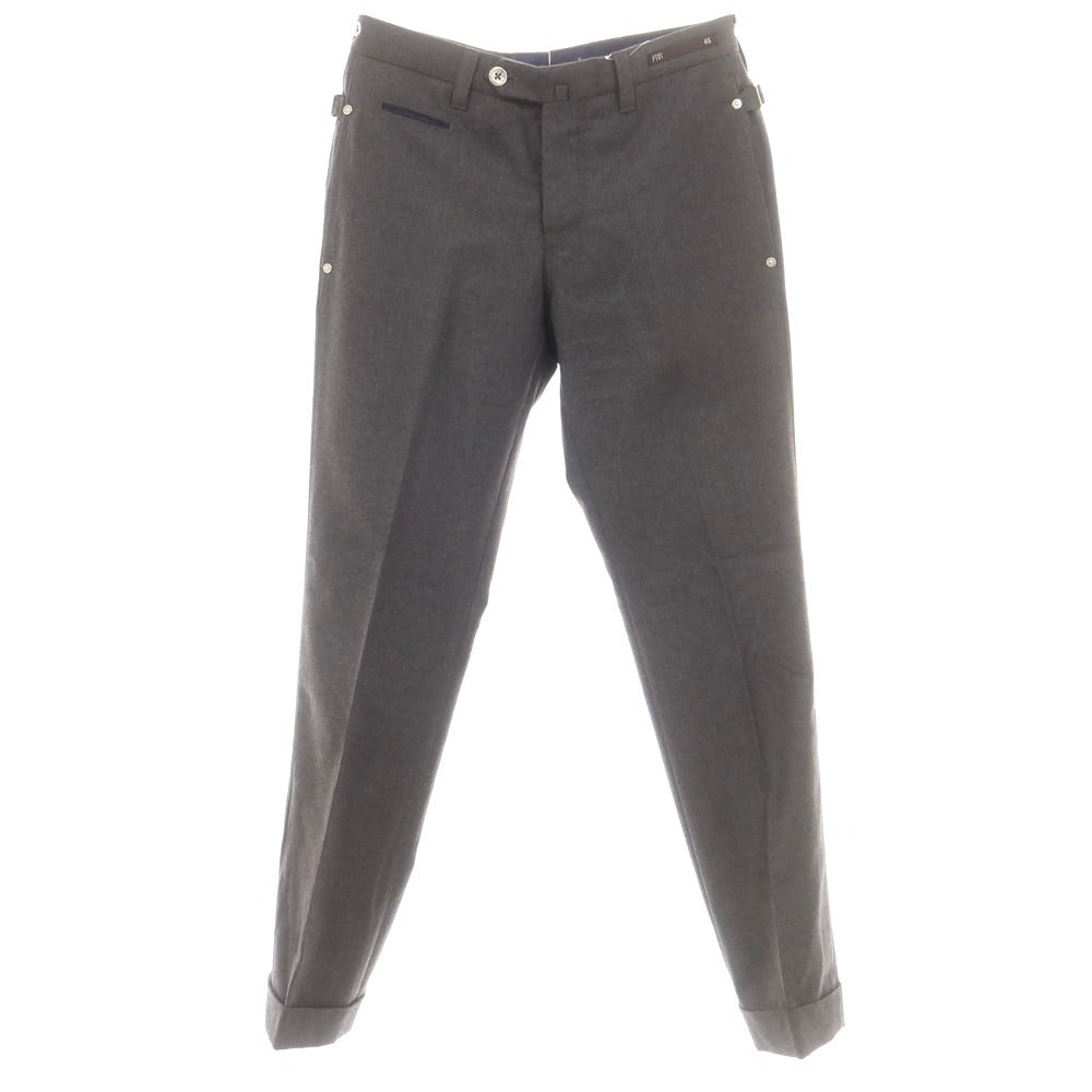 【中古】ピーティーゼロウーノ PT01 ウール カジュアルスラックスパンツ グレー【 46 】【 状態ランクB 】【 メンズ 】