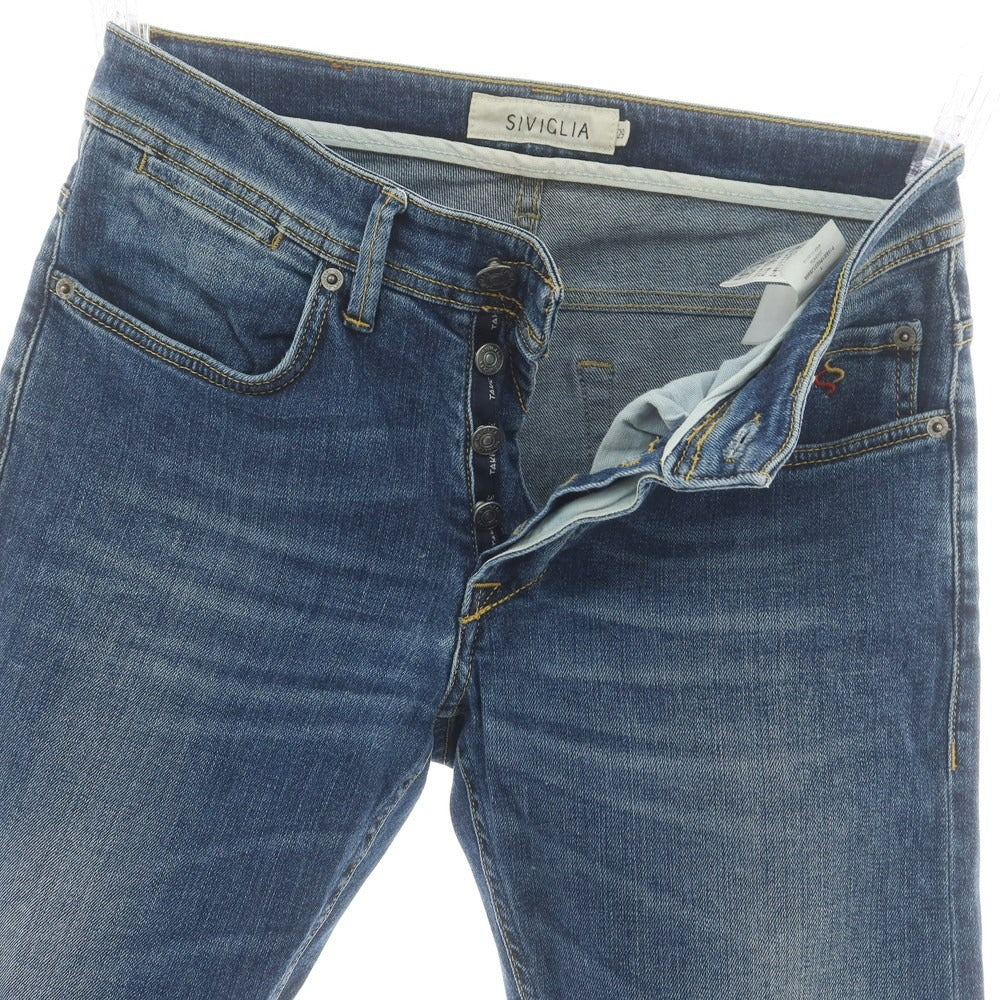 【中古】シビリア SIVIGLIA ストレッチ コットン ジーンズ デニムパンツ ブルー【 29 】【 状態ランクB 】【 メンズ 】