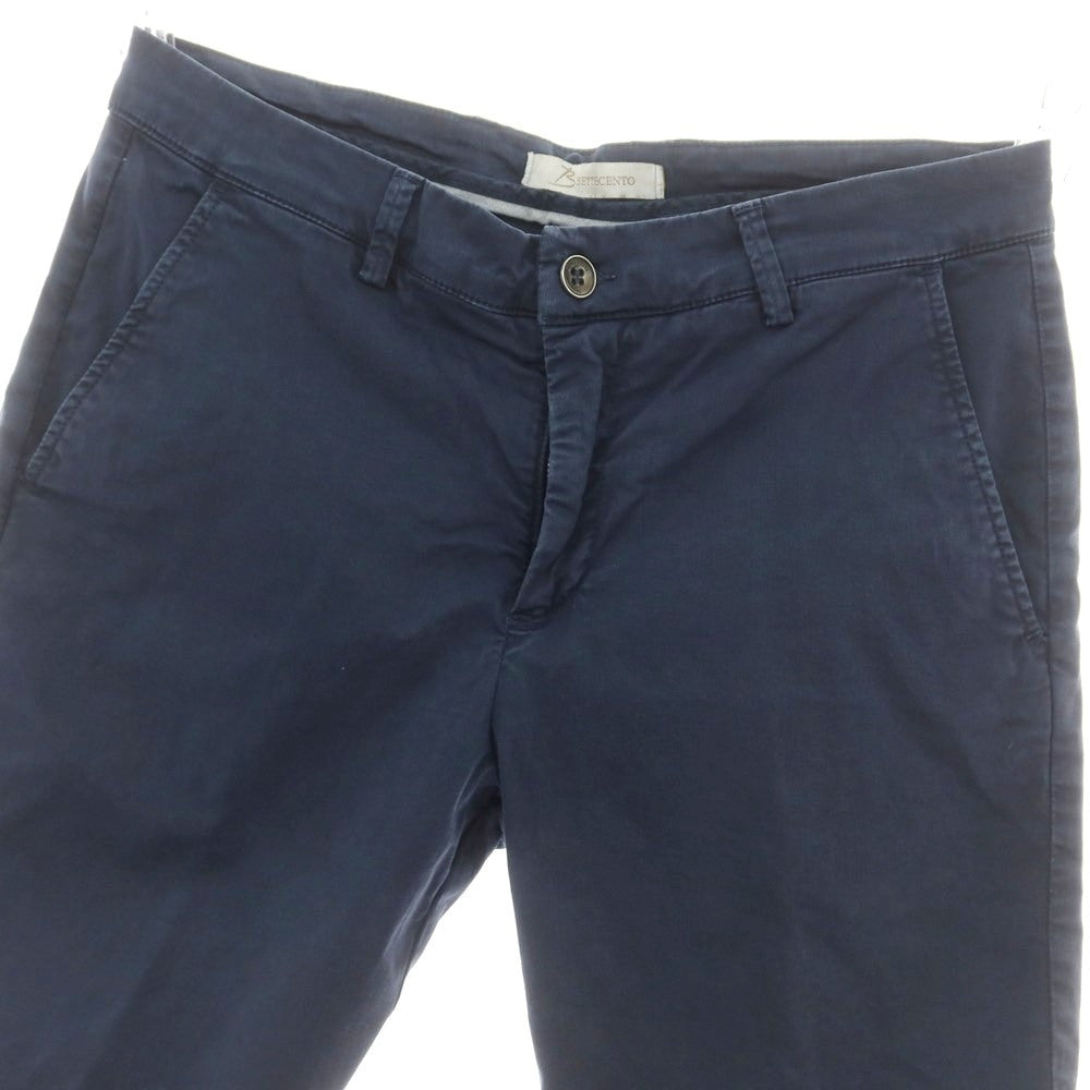 【中古】ビーセッテチェント B SETTECENTO コットンポリエステル ショートパンツ ネイビー【 30 】【 状態ランクC 】【 メンズ 】