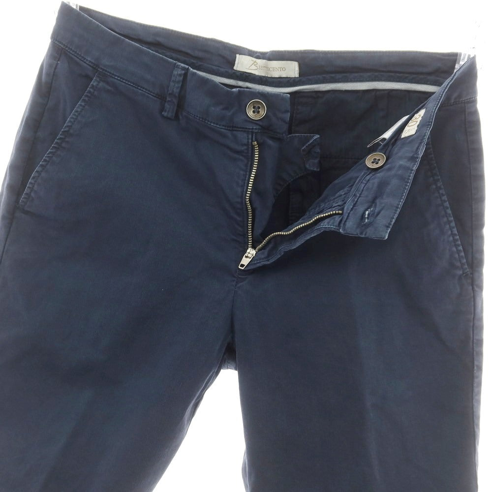 【中古】ビーセッテチェント B SETTECENTO コットンポリエステル ショートパンツ ネイビー【 30 】【 状態ランクC 】【 メンズ 】