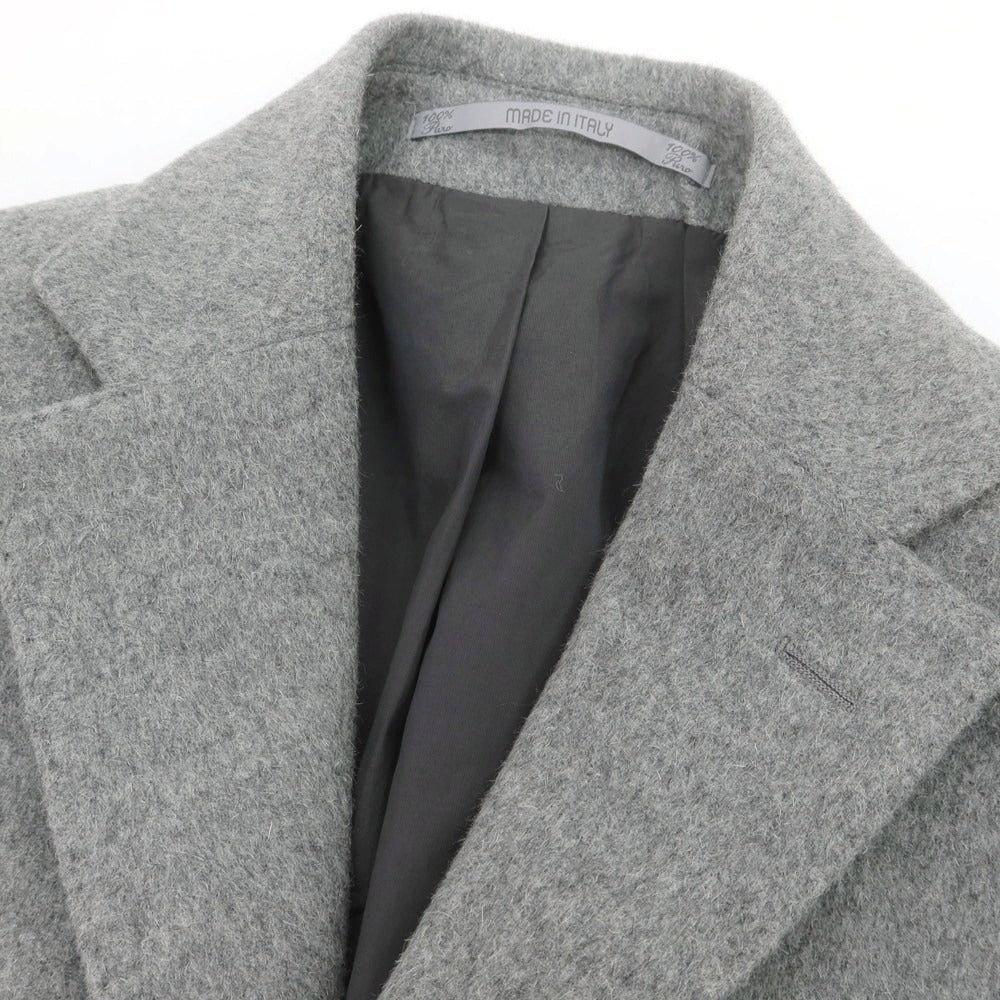 【中古】カンタレリ Cantarelli アンゴラウール チェスターフィールドコート グレー【 42 】【 状態ランクA 】【 メンズ 】