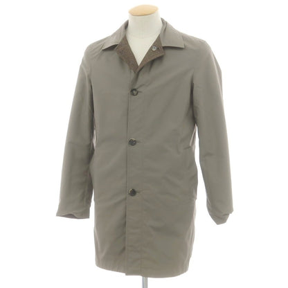 【中古】キーレッド ケイレッド KIRED リバーシブル ステンカラーコート ブラウンxオリーブ【 44 】【 状態ランクB 】【 メンズ 】