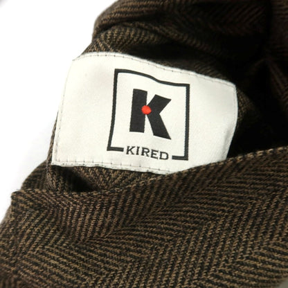 【中古】キーレッド ケイレッド KIRED リバーシブル ステンカラーコート ブラウンxオリーブ【 44 】【 状態ランクB 】【 メンズ 】