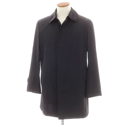 【中古】ポールスチュアート PAUL STUART ポリエステル ステンカラーコート ブラック【 M 】【 状態ランクC 】【 メンズ 】