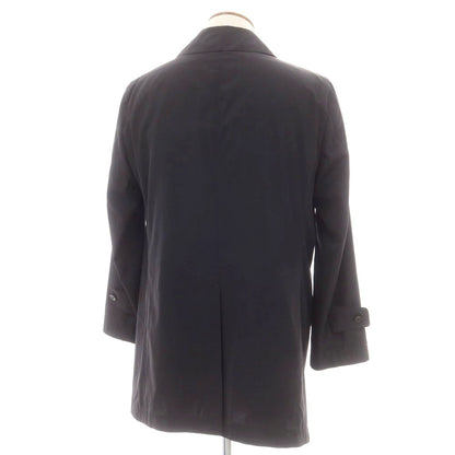 【中古】ポールスチュアート PAUL STUART ポリエステル ステンカラーコート ブラック【 M 】【 状態ランクC 】【 メンズ 】