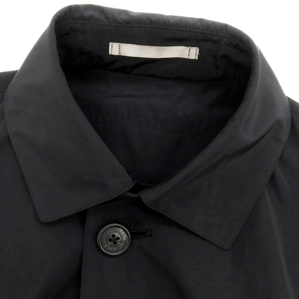 【中古】ポールスチュアート PAUL STUART ポリエステル ステンカラーコート ブラック【サイズM】【 状態ランクC 】【 メンズ 】 [EPD]