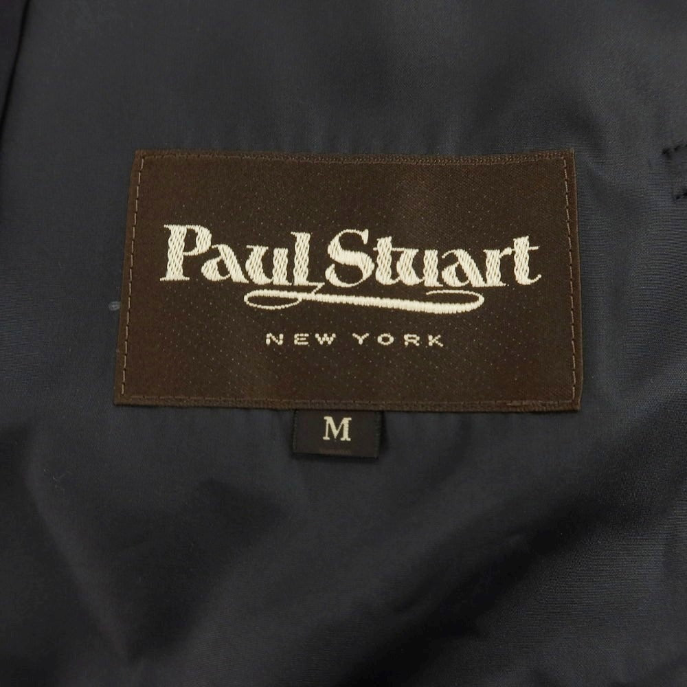 【中古】ポールスチュアート PAUL STUART ポリエステル ステンカラーコート ブラック【サイズM】【 状態ランクC 】【 メンズ 】 [EPD]