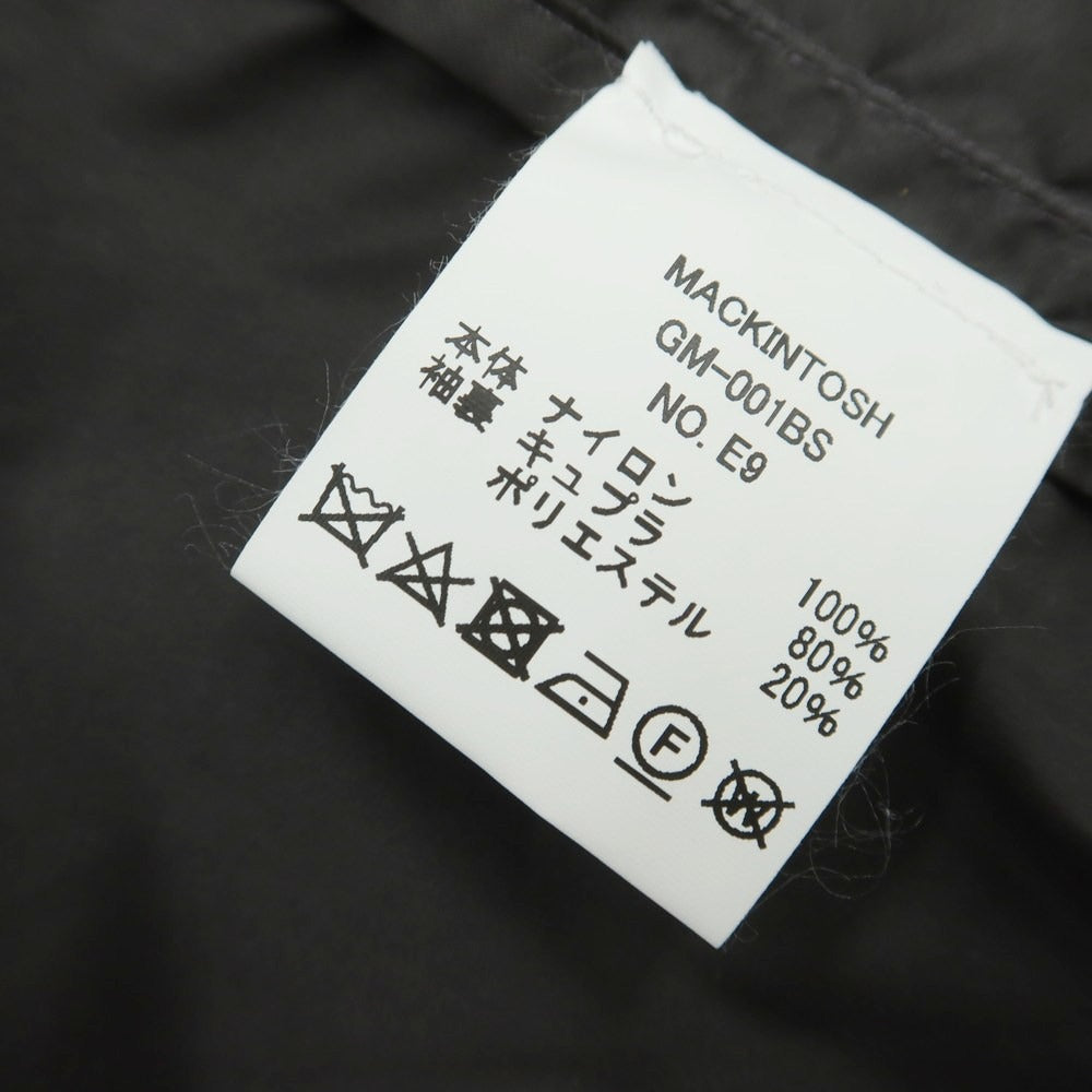 【中古】マッキントッシュ Mackintosh ナイロン ステンカラーコート ダークグレー【サイズ36】【 状態ランクB 】【 メンズ 】 [DPD]