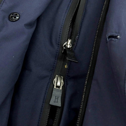 【中古】ヘルノ Herno Laminar GORE-TEX ポリエステル ダウンジャケット ネイビー【 44 】【 状態ランクD 】【 メンズ 】