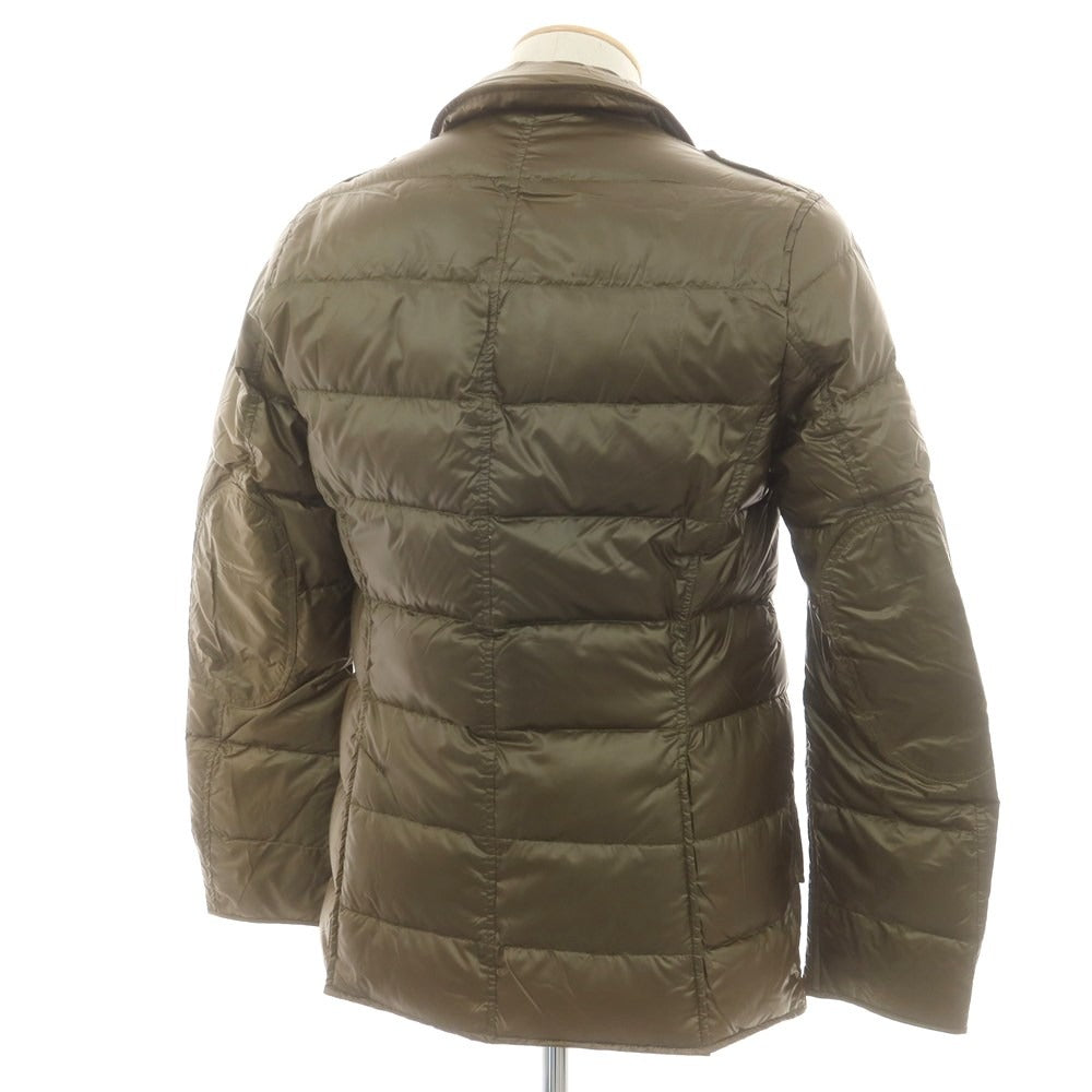 【中古】シーラップ Sealup ナイロン テーラード型 ダウンジャケット カーキ【 44 】【 状態ランクD 】【 メンズ 】 [APD]