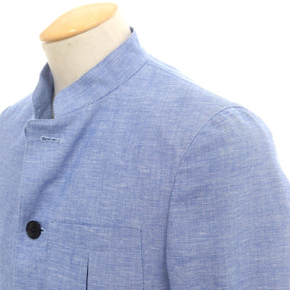 【中古】ボリオリ BOGLIOLI コットンリネン サファリジャケット ブルー【 42 】【 状態ランクA 】【 メンズ 】